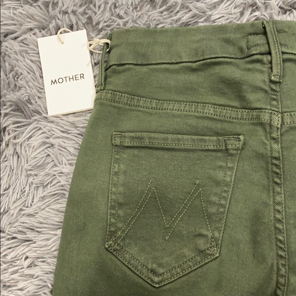 NEW • Mother • Looker Ankle Skinny Jeans Olive 25 - Picture 7 of 7